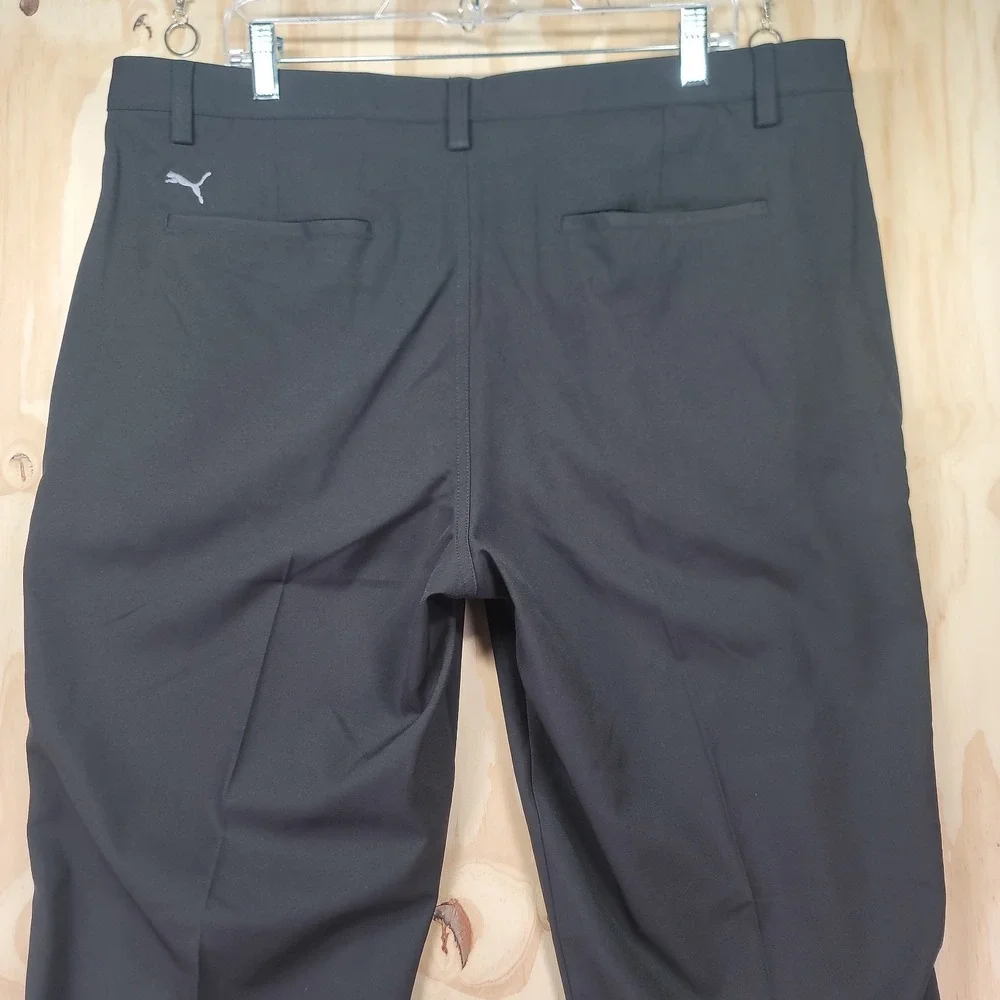 Puma Golf Jackpot Pants Mens 38x31.5 Dark Grey Flat Front Performance Trousers - Picture 5 of 16